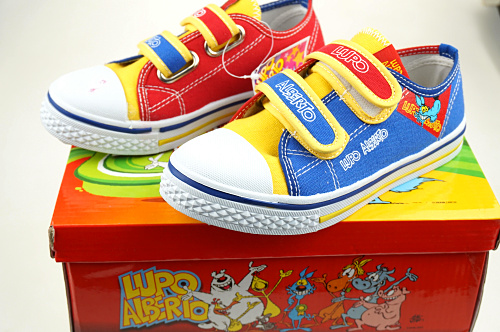 Chaussures de tennis enfants en toile pour printemps - semelle plastique Ref 1022365