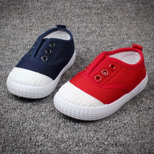 Chaussures de tennis enfants en toile pour printemps - Ref 1022367