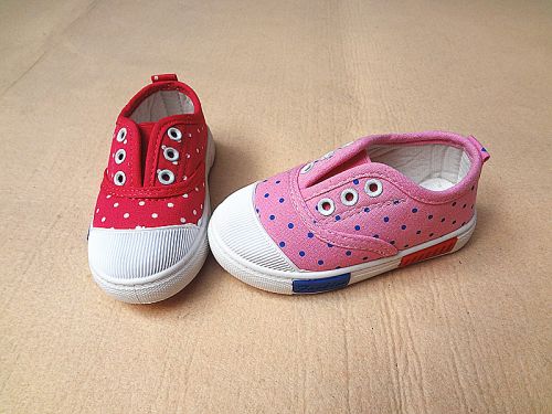 Chaussures de tennis enfants en toile pour printemps - Ref 1022455