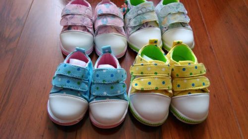 Chaussures de tennis enfants en toile pour printemps - Ref 1022599
