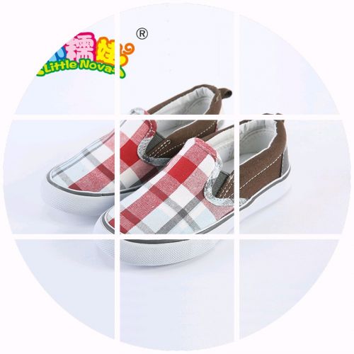 Chaussures de tennis enfants en toile pour printemps - semelle caoutchouc Ref 1022738