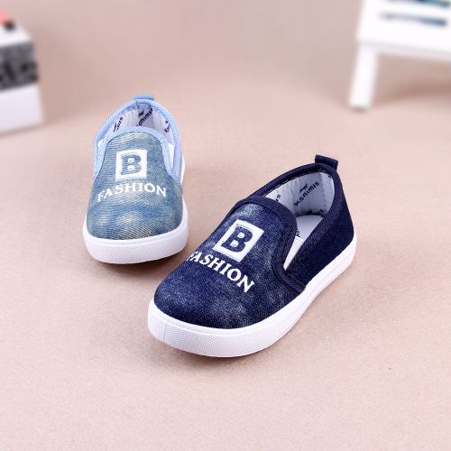 Chaussures de tennis enfants en toile pour printemps - semelle caoutchouc Ref 1023303