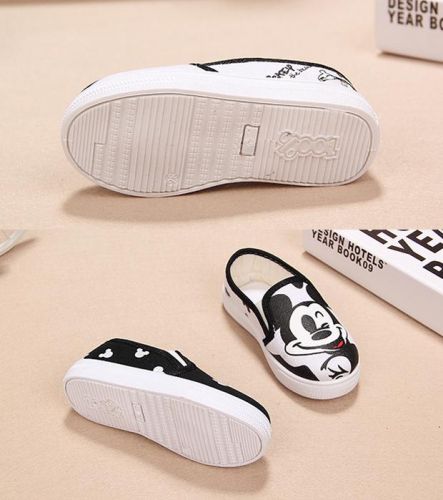 Chaussures de tennis enfants en toile pour printemps - semelle caoutchouc naturel Ref 1023332