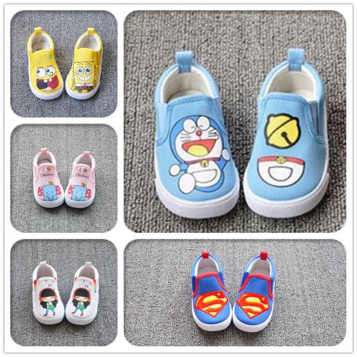 Chaussures de tennis enfants en toile pour printemps - Ref 1023371