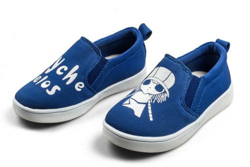 Chaussures de tennis enfants en toile pour printemps - semelle fond composite Ref 1023707