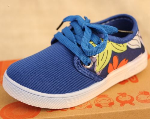 Chaussures de tennis enfants en toile pour Toute saison - semelle plastique Ref 1023783