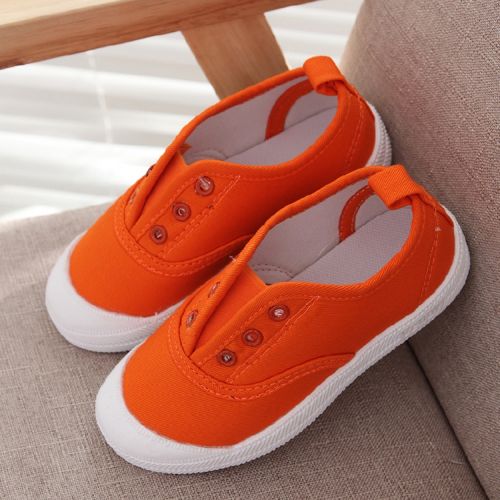 Chaussures de tennis enfants en toile coutures cuir pour printemps - semelle / s Ref 1023801