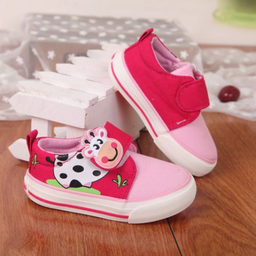 Chaussures de tennis enfants en toile pour printemps - semelle caoutchouc Ref 1023859