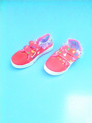 Chaussures de tennis enfants en toile pour printemps - semelle caoutchouc Wear Ref 1024047
