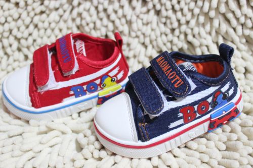 Chaussures de tennis enfants en toile pour printemps - Ref 1024142