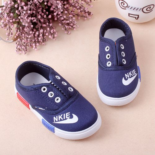 Chaussures de tennis enfants en toile pour printemps - semelle caoutchouc Ref 1024145