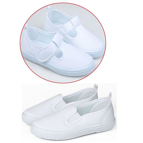 Chaussures de tennis enfants en toile pour Toute saison - semelle mousse Ref 1024542