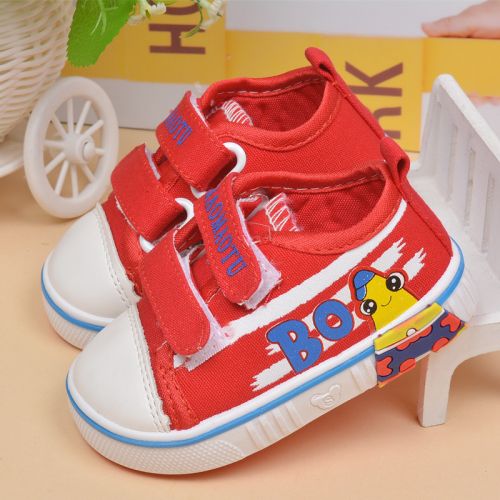 Chaussures de tennis enfants en toile pour printemps - semelle caoutchouc Ref 1024551