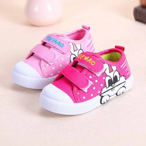 Chaussures de tennis enfants en toile pour printemps - semelle plastique Ref 1024742