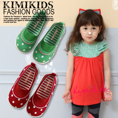 Chaussures de tennis enfants en toile KIMIKIDS pour printemps - Ref 1025500