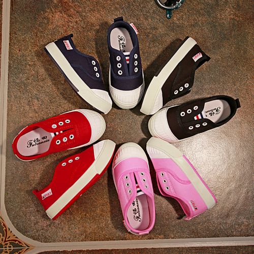 Chaussures de tennis enfants en toile pour Toute saison - semelle caoutchouc Ref 1025643