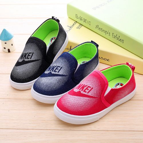 Chaussures de tennis enfants en toile pour printemps - semelle caoutchouc Ref 1026148