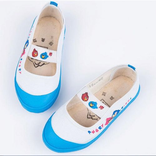 Chaussures de tennis enfants en toile pour printemps - semelle caoutchouc Ref 1026185