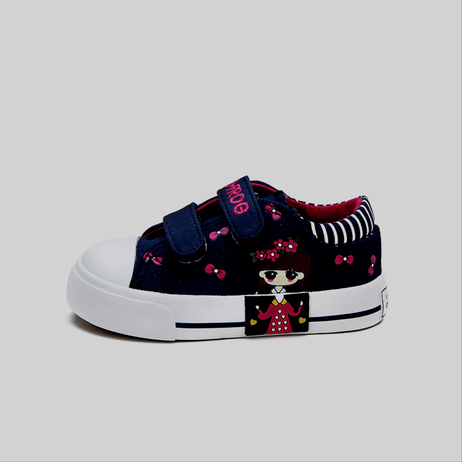 Chaussures de tennis enfants en toile pour Toute saison - semelle caoutchouc Wear Ref 1026275