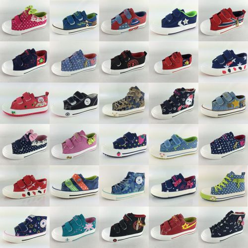 Chaussures de tennis enfants en toile pour printemps - semelle caoutchouc naturel Ref 1026332