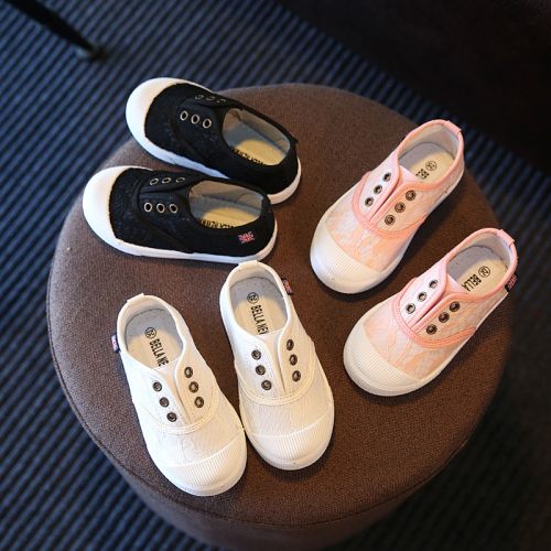 Chaussures de tennis enfants en toile BELLA NEWMAN pour printemps - semelle plastique Ref 1026443