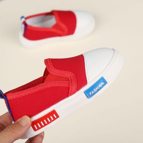 Chaussures de tennis enfants en toile pour printemps - semelle caoutchouc Ref 1026912