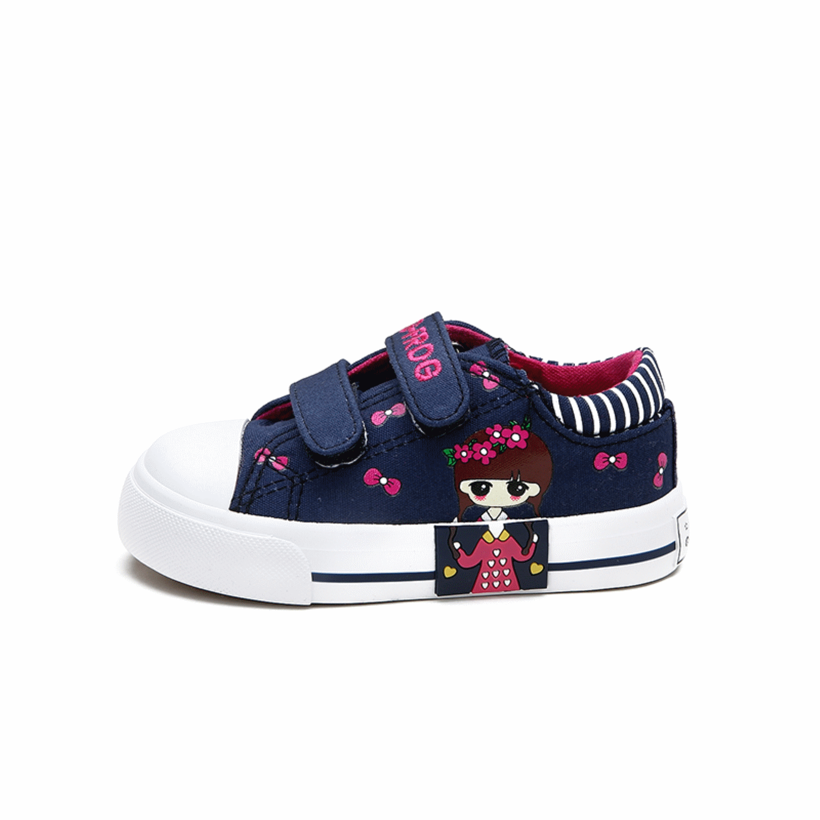Chaussures de tennis enfants en toile pour Toute saison - semelle caoutchouc Wear Ref 1026972