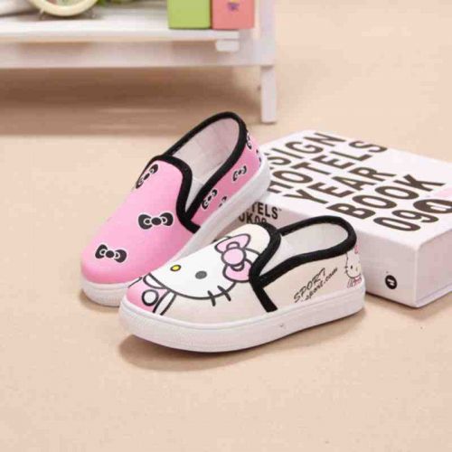 Chaussures de tennis enfants en toile pour printemps - semelle caoutchouc naturel Ref 1027045
