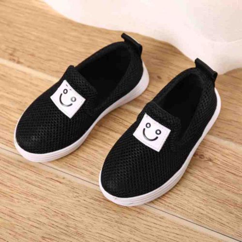 Chaussures de tennis enfants / s coutures en cuir pour printemps - semelle plastique Ref 1027092