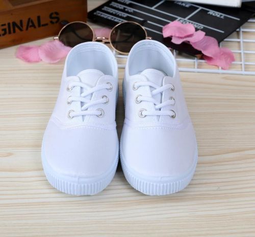 Chaussures de tennis enfants en toile pour Toute saison - semelle plastique Ref 1027797