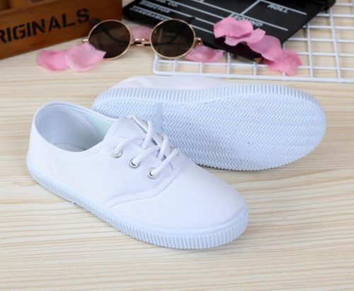 Chaussures de tennis enfants en toile pour Toute saison - semelle plastique Ref 1027864