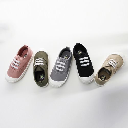 Chaussures de tennis enfants en toile pour Toute saison - semelle caoutchouc antidérapant Ref 1028255