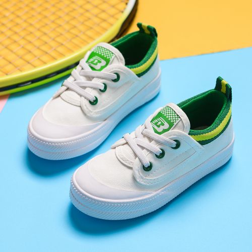 Chaussures de tennis enfants en toile LADINBABY pour printemps - semelle caoutchouc Ref 1028303