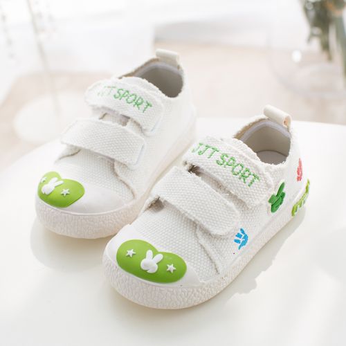 Chaussures de tennis enfants en toile pour printemps - semelle caoutchouc Ref 1028579