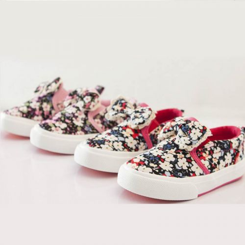 Chaussures de tennis enfants en toile pour printemps - semelle plastique Ref 1028657