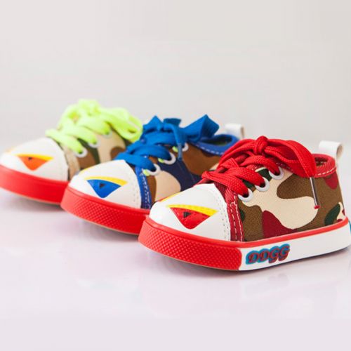 Chaussures de tennis enfants en toile pour printemps - semelle caoutchouc Ref 1028666