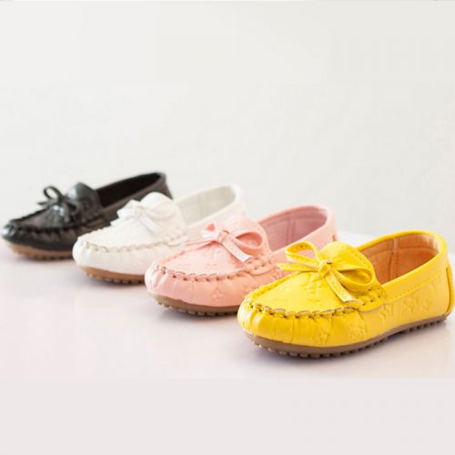 Chaussures de tennis enfants en cuir synthétique pour printemps - semelle plastique Ref 1028672