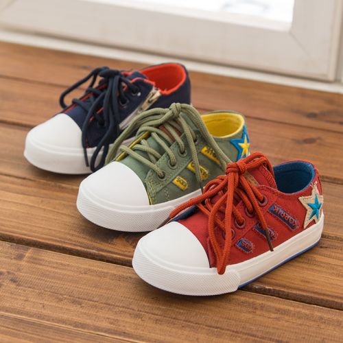 Chaussures de tennis enfants en toile pour printemps - semelle caoutchouc Ref 1029014