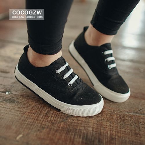 Chaussures de tennis enfants en toile COCO pour printemps - semelle caoutchouc Ref 1029097