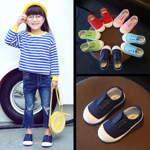 Chaussures de tennis enfants en tissu BELLA NEWMAN pour printemps - semelle plastique Ref 1029109