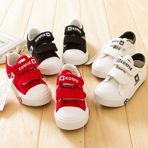 Chaussures de tennis enfants en toile pour Toute saison - semelle plastique Ref 1029426