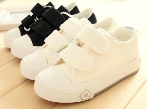 Chaussures de tennis enfants en toile pour printemps - semelle caoutchouc Ref 1029429