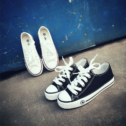 Chaussures de tennis enfants en toile pour printemps - semelle plastique Ref 1029717