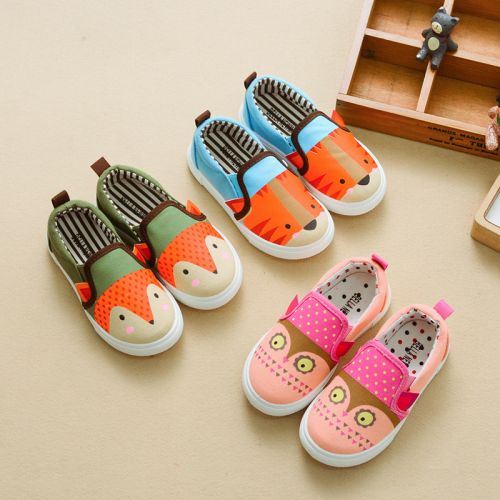 Chaussures de tennis enfants en toile pour printemps - semelle caoutchouc Ref 1029824
