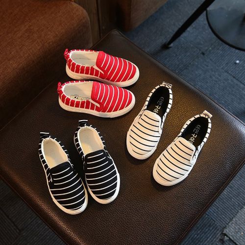 Chaussures de tennis enfants en toile pour printemps - semelle caoutchouc Ref 1030072