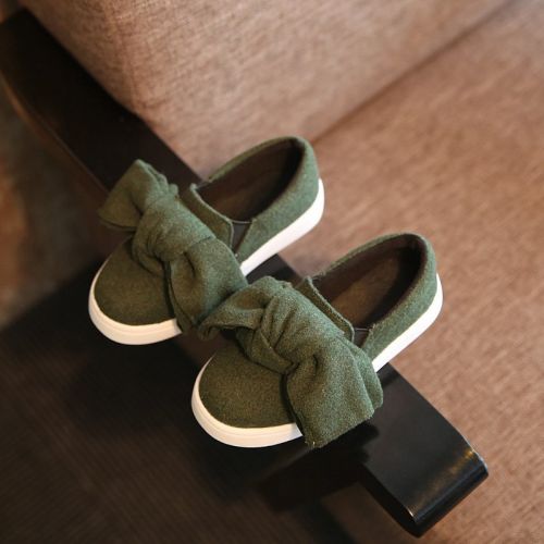 Chaussures de tennis enfants en toile coutures cuir pour printemps - semelle caoutchouc Ref 1030110