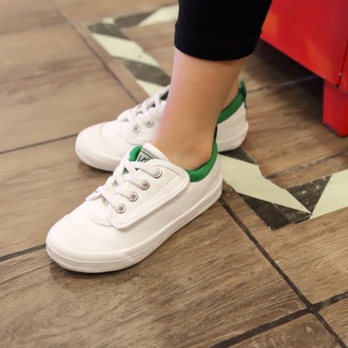 Chaussures de tennis enfants en toile pour printemps - semelle vulcanisation Ref 1030141