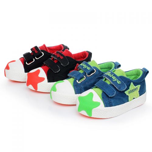 Chaussures de tennis enfants en toile pour printemps - semelle caoutchouc Ref 1030300
