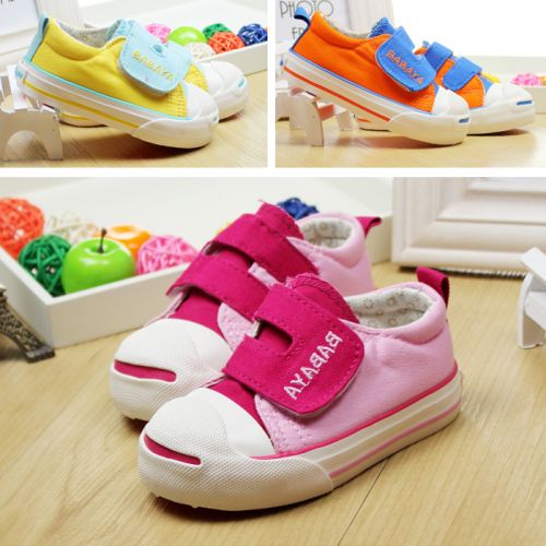 Chaussures de tennis enfants en toile pour printemps - Ref 1030329