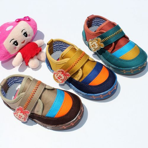 Chaussures de tennis enfants en toile pour printemps - semelle caoutchouc Ref 1030479